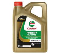 Castrol POWER1 ULTIMATE 4T 10W-50 Aceite de moto totalmente sintético, 4L