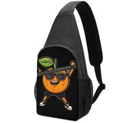 Casual Bandoleras Haciendo Deporte Impresión Naranja Sling Bag Vintage Mochilas Pequeñas Para Estudio, Moto, Colegio