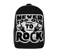 Casual Bolsa De Deporte Vieja Roca del Amor Bolso Mochila Estampado Mochila De Viaje para Mujeres, Hombres, Escolar, 42X32X14Cm