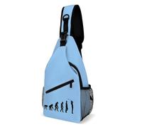 Casual Bolsa De Pecho Evolución Del Golf Golfistas Y Jugadores De Golf Crossbody Intemperie Mochilas Pequeñas Para Excursionismo, Estudio, Trabajo