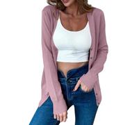 Casual Cardigan Sweater for Women V-Neck Button Down Open Knit Outerwear Lightweight Fall Winter 2025 Cashmere Top