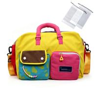 Casual Color Block Overnight Bag - Large Travel Duffle Bag (C-1)