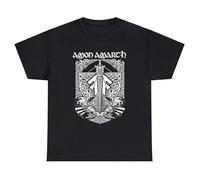 Casual Fashion Men T Shirt Double-Sided Amon Viking Horses Black by Amarth Cool Oversized T-Shirt Graphic Youth Cloth Streetwear Black XXL