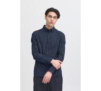 Casual Friday Cfmace Ls Bu Striped Shirt - Brushed L Azul