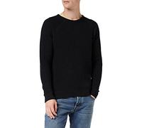 CASUAL FRIDAY Kristian Bubble Crew Neck Knit Suéter, 194007/Anthracite Black, M para Hombre