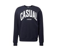 Casual Friday Sudadera 'Sage' azul noche / blanco S azul noche / blanco