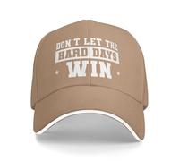 Casual Gorra para Sol No Dejes Que los días difíciles ganen Sombrero Sol Moda Gorra Deportiva para Mujer Tenis Deporte Deportes