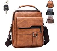 Casual Large-Capacity Multifunctional Bag - Waterproof Men's Handbags & Shoulder Bags, Wear-Resistant Anti Theft Sling Bag, Stylish Mens Cross Body Bags for Working Daily Use (Khaki)