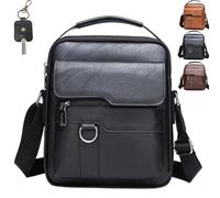 Casual Large-Capacity Multifunctional Bag - Waterproof Men's Handbags & Shoulder Bags, Wear-Resistant Anti Theft Sling Bag, Stylish Mens Cross Body Bags for Working Daily Use (Black)