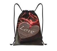 Casual Mochila Cordónes El Amor está Escrito en él Bolsa de Deporte Unisex Bolsa con Cordón para Vacaciones Yoga Viaje 36X42cm