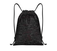 Casual Mochila Cuerda Cálculo matemático, Robusto Deporte Gimnasio Bolsas, Ajustable Gym Sack, para Nadar Playa 36X42cm