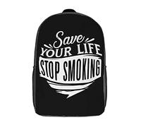 Casual Mochila De Viaje Dejar De Fumar Salva Vidas Bolsa De Deporte Poliéster Bolso Mochila para Viajes, Hombres, Escolar, 42X32X14Cm