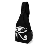 Casual Mochilas Pequeñas Ojo Del Dios Egipcio Ra Sling Bag Multiusos Bolsa De Pecho Para Camping, Gimnasio, Trabajo