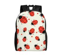 Casual Tipo Casual Bolsas Patrón De Mariquitas Moteado Infinito Mochila De Viaje Impermeable Bolso Mochila para Escolar, Viajes, Adolescente, 42X32X14Cm