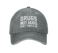 Casual Trucker Gorra Drogas, no Abrazos, no me toques Sombrero Sol Deportivo Gorra de Deportes para Running Verano Deportes