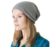 Casualbox | Lino Verano Gorros Beanie Desgarbado Enfriamiento Tejido Sombrero Unisex Hombre Mujeres Gris
