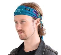 Casualbox Tie-Dye Cinta Para El Pelo Bandana Bohemio Hippie Retro Flor Psicodélico 70'S A