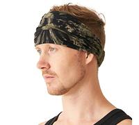 Casualbox Tie Dye Venda Bandana Hippie Cinta Elástico Tapa Cabeza Hombre & Mujeres Psicodélico Flor 60's 70's Retro Boho D