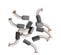Caswynlife 10 escobillas de carbón para motor de 5 mm x 8 mm x 12 mm con resortes, para taladros eléctricos, sierras, amoladoras, aspiradoras y motores de ventilador, piezas de repuesto