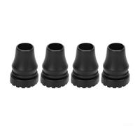 Caswynlife 4 puntas de goma antideslizantes para muletas, almohadillas de PVC con refuerzo de bastones de 16 a 22 mm, fundas de ayuda seguras para caminar y senderos de césped (22 mm)