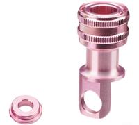 Caswynlife Abrazadera de pedal de bicicleta plegable de liberación rápida CNC aleación de aluminio hebilla de pie ligera, para varias bicicletas plegables, resistente a la corrosión, negro, rojo y
