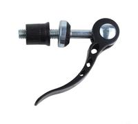 Caswynlife Abrazadera de poste de sillín M6 de liberación rápida para sillín de bicicleta, tornillo de aleación para asiento de bicicleta, clip de fijación negro (m6 x 50 mm, negro)