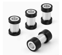 Caswynlife Accesorios de buje de amortiguador trasero de bicicleta, espaciadores de suspensión de aleación de aluminio para 14 mm de ancho, compatible con Rockshox, plateado y kit para marco para