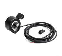 Caswynlife Acelerador del acelerador de pulgar 130X para scooter eléctrico y bicicleta eléctrica, conector SM de 3 pines, compatible con sistemas de 24 V, 36 V, 48 V, 72 V, cable de 1,6 m, soporte de