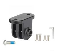 Caswynlife Adaptador de aleación de aluminio para bicicleta, soporte de cámara de acción para agujero roscado M3, conexión estable para computadoras de ciclismo sin tuercas integradas, incluye