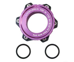 Caswynlife Adaptador de cubo de bicicleta con bloqueo central a 6 pernos para cubo Boost, convertidor de eje pasante delantero de 15 x 100 mm a 110 mm y trasero de 12 x 142 mm a 148 mm con placa