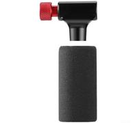 Caswynlife Adaptador de inflado rápido de cabezal de bomba de bicicleta de aleación de aluminio, conector de válvula Presta-Schrader dual con cubierta protectora de esponja para inflado y reparación