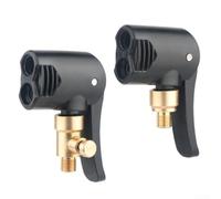 Caswynlife Adaptador de inflador de neumáticos de doble cabeza, para Presta y válvulas, Conector de bomba de aire de rosca 5/16-32, para coche, motocicleta, bicicleta, herramienta de válvula de