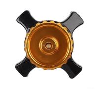 Caswynlife Adaptador de recipiente de gas, para estufa roscada Campingaz Easy to EN417, conector de aleación de latón con bloqueo de presión, para camping, senderismo, caravana, viajes (dorado)