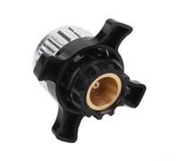 Caswynlife Adaptador de recipiente de gas, para estufa roscada Campingaz Easy to EN417, conector de aleación de latón con bloqueo de presión, para camping, senderismo, caravana, viajes (plata)