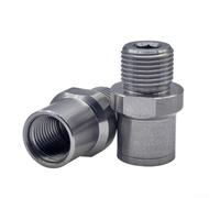 Caswynlife Adaptador de rosca de pedal de bicicleta de acero inoxidable de 9/16 a 1/2 pulgada, manga de extensión de manivela de 20 mm para bielas de bicicleta viejas