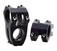 Caswynlife Aleación de aluminio manillar de bicicleta Riser Stem 31.8mm a 25.4mm CNC Extensión corta para Road Mountain Bike Upgrading Negro