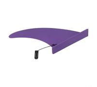 Caswynlife Aleta para tabla de surf de 9 pulgadas, aleta de cola deslizante, para tabla de remo, aleta de repuesto de nailon extraíble, con seguimiento mejorado (morado)