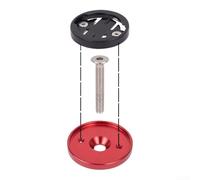 Caswynlife Alusmallum - Soporte de aleación para tubo de cabeza de 28,6 mm, compatible con Garmin para Bryton para unidades GPS de ojo de gato, ajuste seguro para ciclismo MTB de carretera