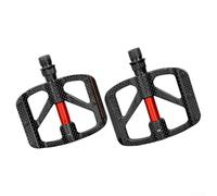 Caswynlife Besttoolifes Pedales de bicicleta de aleación de aluminio con rodamientos dobles du, banda de rodadura ligera hueca ensanchada para ciclismo de montaña, instalación roscada estándar