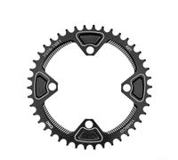 Caswynlife Cadena CNC de aleación de aluminio para bicicleta de montaña 104BCD, disco de dientes estrecho y ancho de 4 pernos, para ciclismo todoterreno 40T 42T (42T negro)