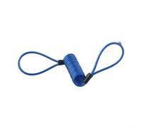 Caswynlife Candado de cable de bicicleta de doble bucle, cuerda antirrobo para manillar de bicicleta de montaña, freno de disco, bloqueo de llave, PVC ligero, 2 mm de diámetro, accesorio de ciclismo