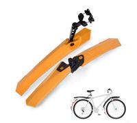 Caswynlife Caswynlife - Juego de guardabarros ajustables para bicicleta, polipropileno delantero y trasero con extremos de goma, diseño ancho alargado para horquillas de 21-27 mm y tijas de sillín de