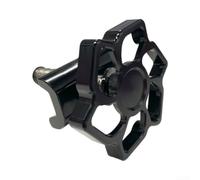 Caswynlife Cerradura de aluminio con abrazadera en C para bicicletas plegables, pestillo de almacenamiento seguro, liberación rápida anodizada, pieza ligera personalizada para bicicleta (negro)