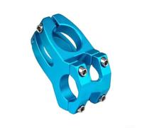 Caswynlife CNC - Vástago de bicicleta corto hueco de 25,4 mm a 28,6 mm y 45 mm de alcance ligero de aleación de aluminio para engranaje fijo Fixie Stunt Riding acabado galvanizado arcoíris (azul)