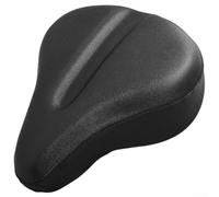 Caswynlife Cojín de silicona gruesa para asiento de bicicleta, con correas antideslizantes y tira reflectante para ciclismo de carretera, acolchado transpirable sin dolor para viajes largos (A)