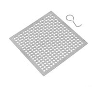 Caswynlife Colador cuadrado de acero inoxidable para fregadero de ducha, cubierta de drenaje para trampa de pelo, resistente al óxido, diseño con peso antideslizante, se adapta a desagües de baño de 7