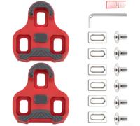 Caswynlife Compatible con tacos de TPU para pedales de bicicleta de carretera, almohadillas antideslizantes de 3 agujeros con flotador de 0/4.5/9 grados, agarres de nailon ligeros para zapatos de