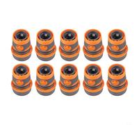 Caswynlife Conectores de manguera de jardín, acopladores rápidos en ABS con goma TPR para alta presión, paquete de 10 adaptadores para extender mangueras a grifos y