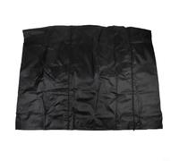 Caswynlife Cubierta antipolvo impermeable de tela Oxford 210D, panel transparente de PVC, diseño ventilado, se adapta a estantes de 20 capas, negro (A)