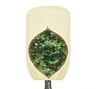 Caswynlife Cubierta para plantas de cúpula para protección contra heladas de invierno, tela no tejida resistente a la intemperie con cremallera y cordón, para arbustos y árboles en maceta, 3 tamaños